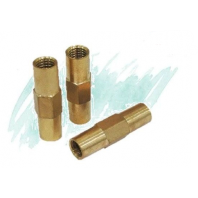 5/8" X 70MM COPPER HEXAGON COUPLING [INDIA]